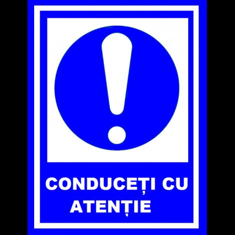 Placuta conduceti cu atentie